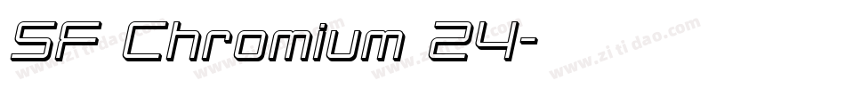 SF Chromium 24字体转换